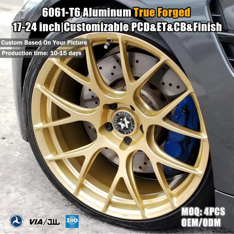 Personalized Custom Forged Wheels Gunmetal 18-24 Inch For BMW E60 5x112 Mesh For Bentley For Jeep 6061-T6 CNC Lightweight