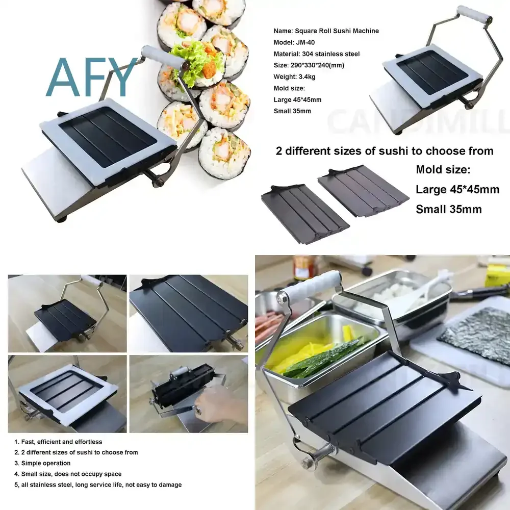 Square and Round Roll Longevity Driver Rice and Vegetable Roll Forming Machine Mould for Laver Rice Bag All Stainless Steel