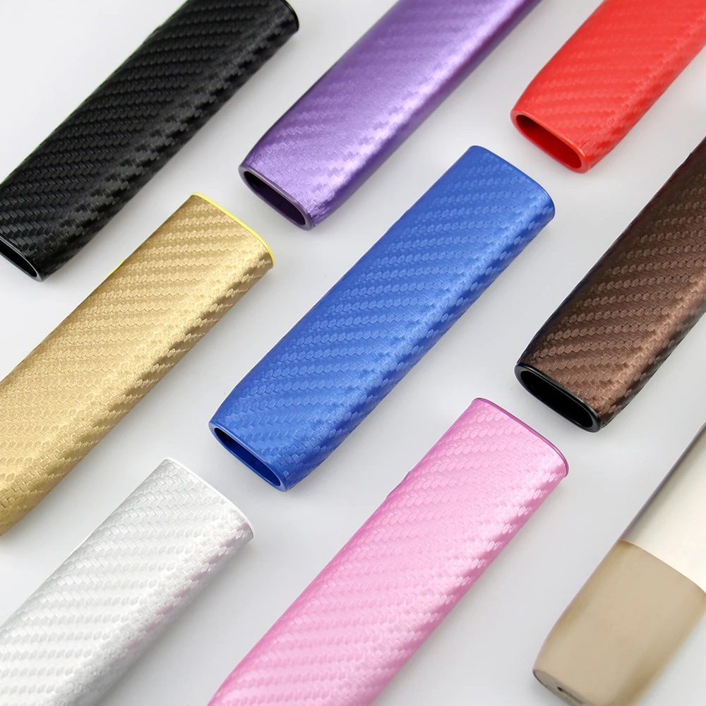 8 Color Carbon Fiber PU Leather Hard Case for  IQOS ILUMA ONE with Business Style to Protect Decorate E-cig Accessories Holder