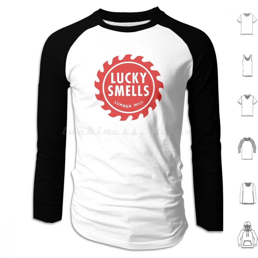 

Lucky Smells Lumbermill Hoodie cotton Long Sleeve Lucky Smells Lumbermill Lucky Smells Lumbermill Logo Netflix A