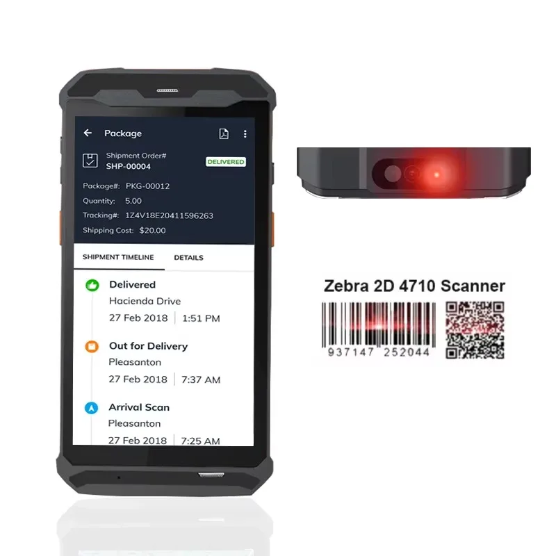 Handheld 125khz-134.2khz RFID Animal Ear Tag Reader Android PDAs Scanner for Cattle/goat Dairy Farm Livestock Data Management