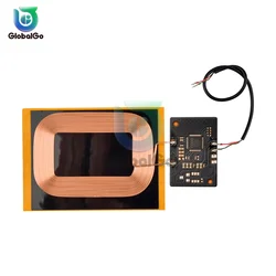 Fai da te forQi Standard Wireless bobina di ricarica modulo ricevitore circuito PCB scheda bobina 7.5W per telefono per batteria 5V 1.5A caricabatterie rapido