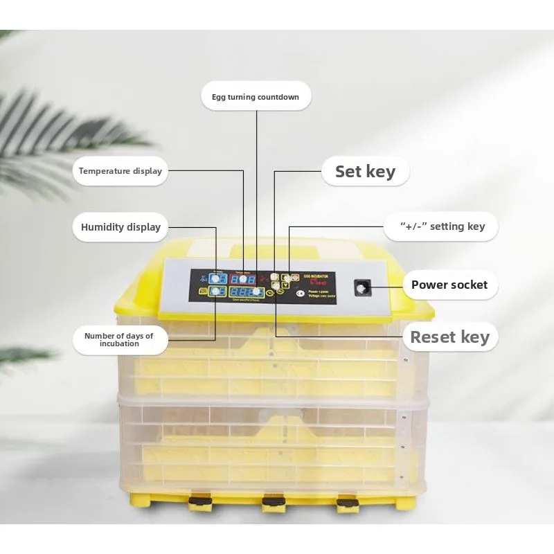 Full Automatic Chicken Egg Incubator 112 Eggs 220v Incubator Automatic Temperature Control Small Household