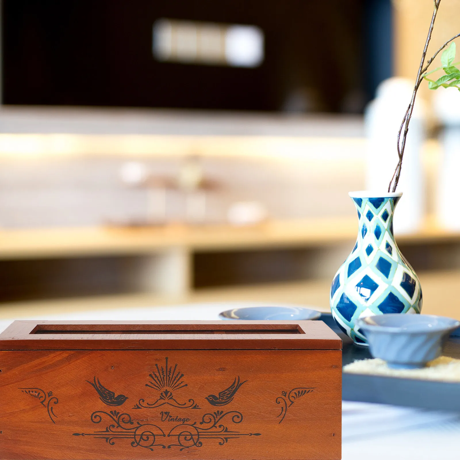 

Деревянная шкатулка для украшений в винтажном стиле с отделениями, настольный органайзер для хранения украшений для женщин, подарок на годовщину или День святого Валентина