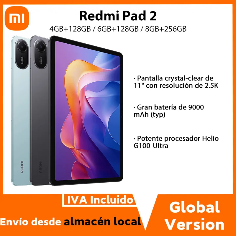 Get the Xiaomi Redmi Pad 2 with 90Hz Refresh Rate and Helio G100-Ultra Processor for Only 5.18!