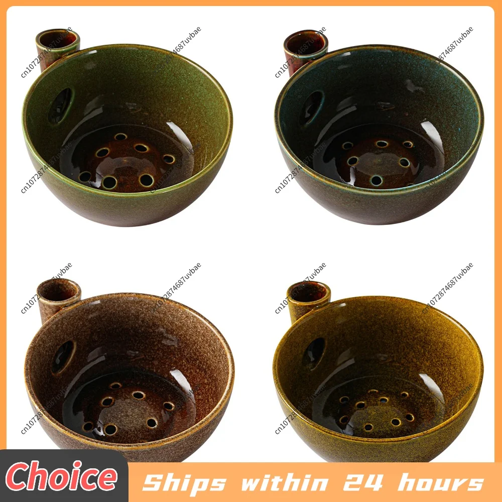 Multi-Functional Berry Swirl Bowls Ceramics Fruit Washer Spinner Ceramics Fruits Washing Colander for Fruit Vegetables Washing - view 2