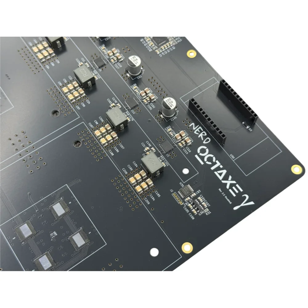 NerdOCTaxe 9.6T PCBA with BM1370 Chips 9.6TH/s 160W SHA-256 Bitcoin Miner Board High Efficiency Crypto Mining Hardware PCBA DIY