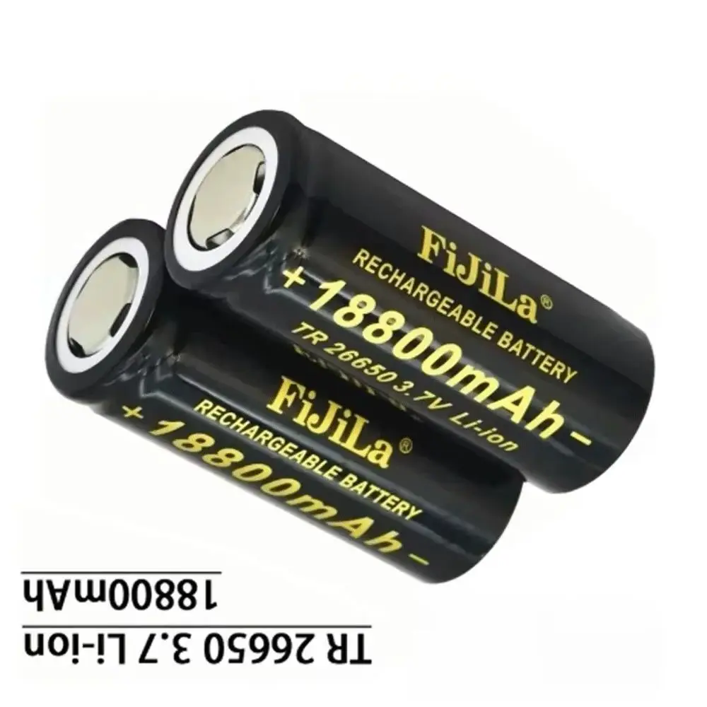 

18800mAh 3.7 V 50A lithium ion battery for 26650 LED flashlight + charger 100% Original high quality 26650 battery