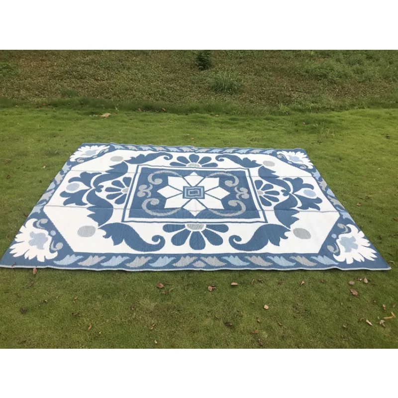 

Woven Striped Picnic Mat, Outdoor Travel Mountain Moisture Mat, Foldable Beach Mat