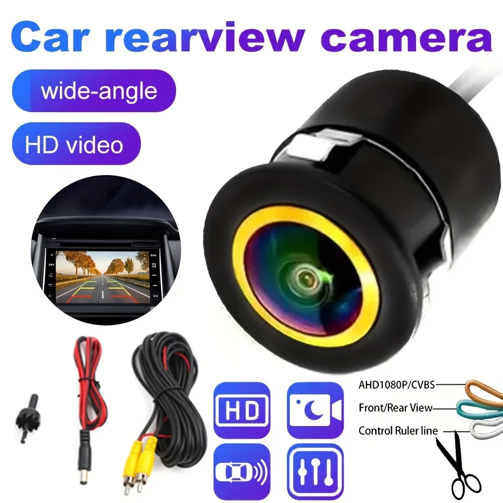 Wide-Angle Vehicle Camera Featuring Night Vision, Supporting AHD-1080P And CVBS, Designed for Front, Rear, Left, And Right Views