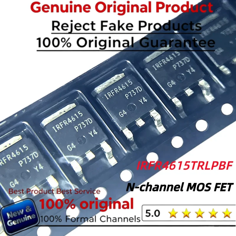 5-10-20pcs  100% New Imported Original   IRFR4615  FR4615  IRFR4615TRLPBF N-channel MOS FET 150V 33A