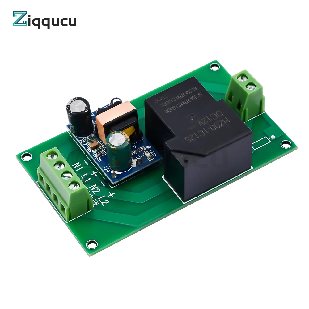 AC 220V 30A High Power Supply Controller Automatic Emergency Power Switch Module Switch Automatic Control Relay Board