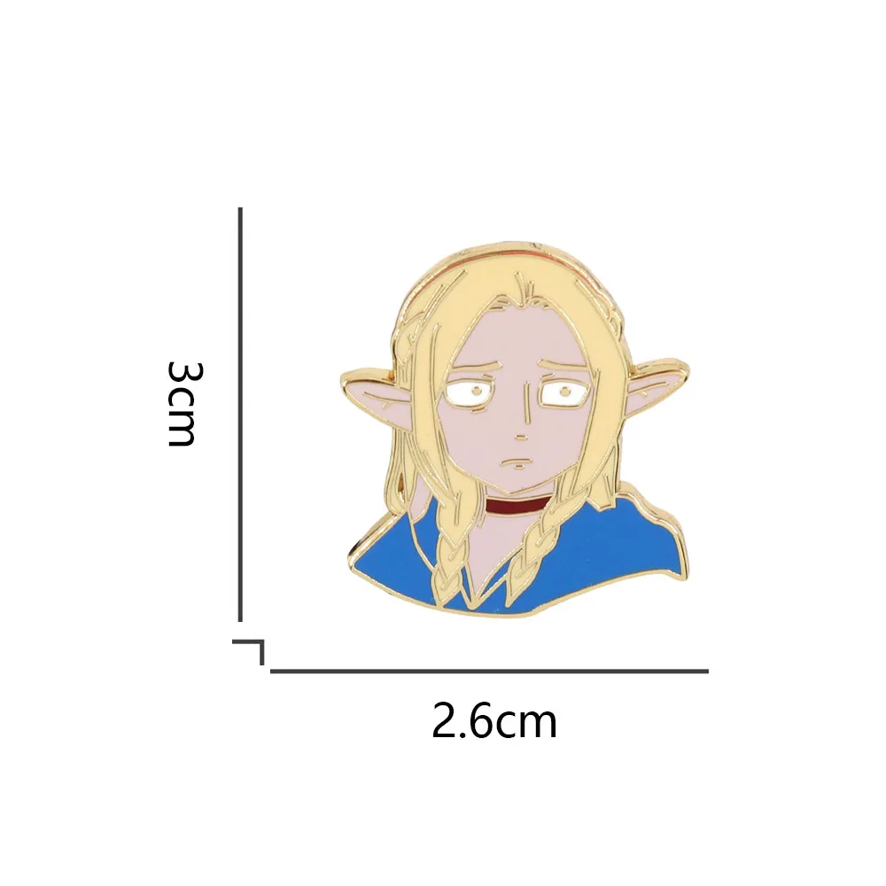 Marcille Enamel Pin Delicious in Dungeon Lapel Pin Dungeon Meshi Elf Magician Badge Cute Souvenir