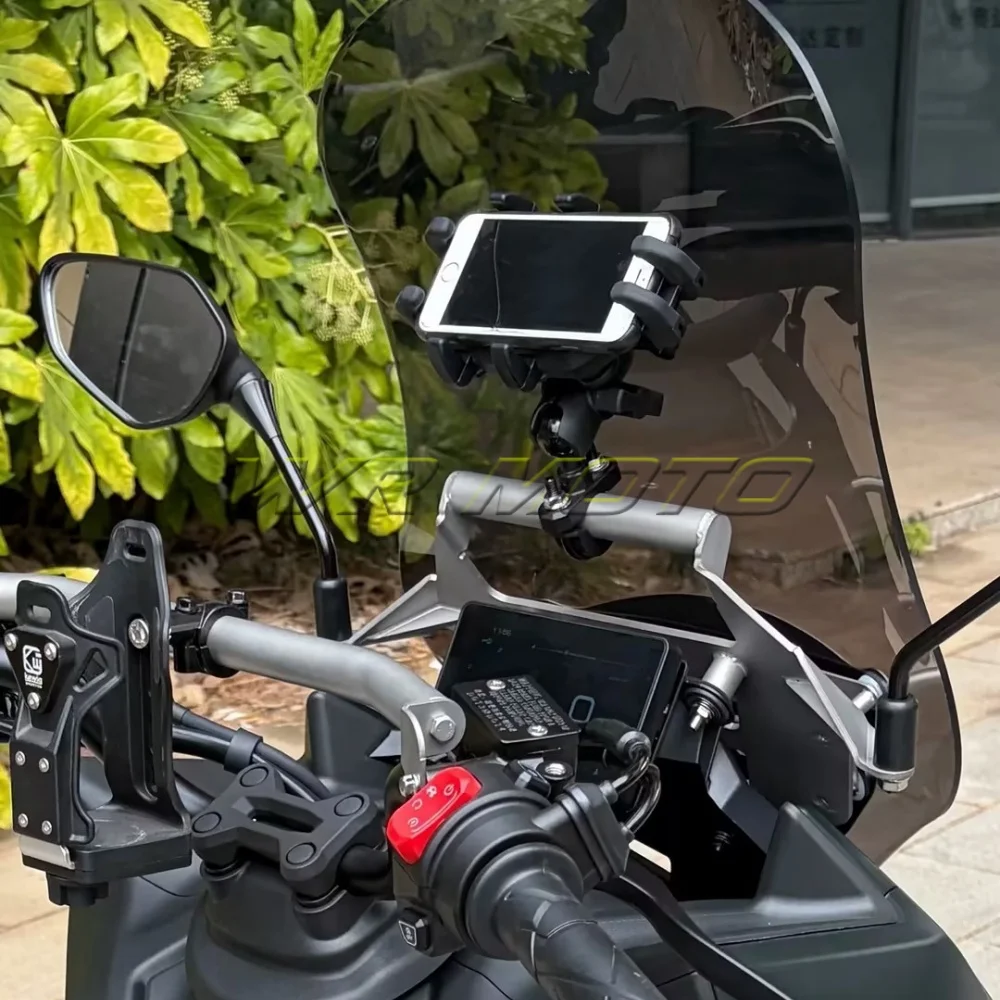 Windshield Mirror Forward‑Shift Bracket Extension Crossbar Fit For 2026 ZONTES 150X Scooter Mod Accessories