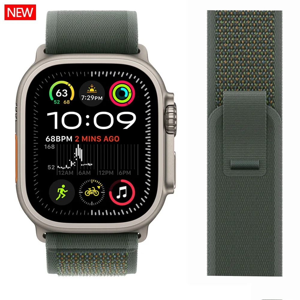 Trail Loop Armband für Apple Watch Ultra 4 3 2, 49 44 40mm 45mm 41mm 42mm, Armband für iWatch Series 7 6 5 SE3 8 9 10 11 12 46mm – Detail 6