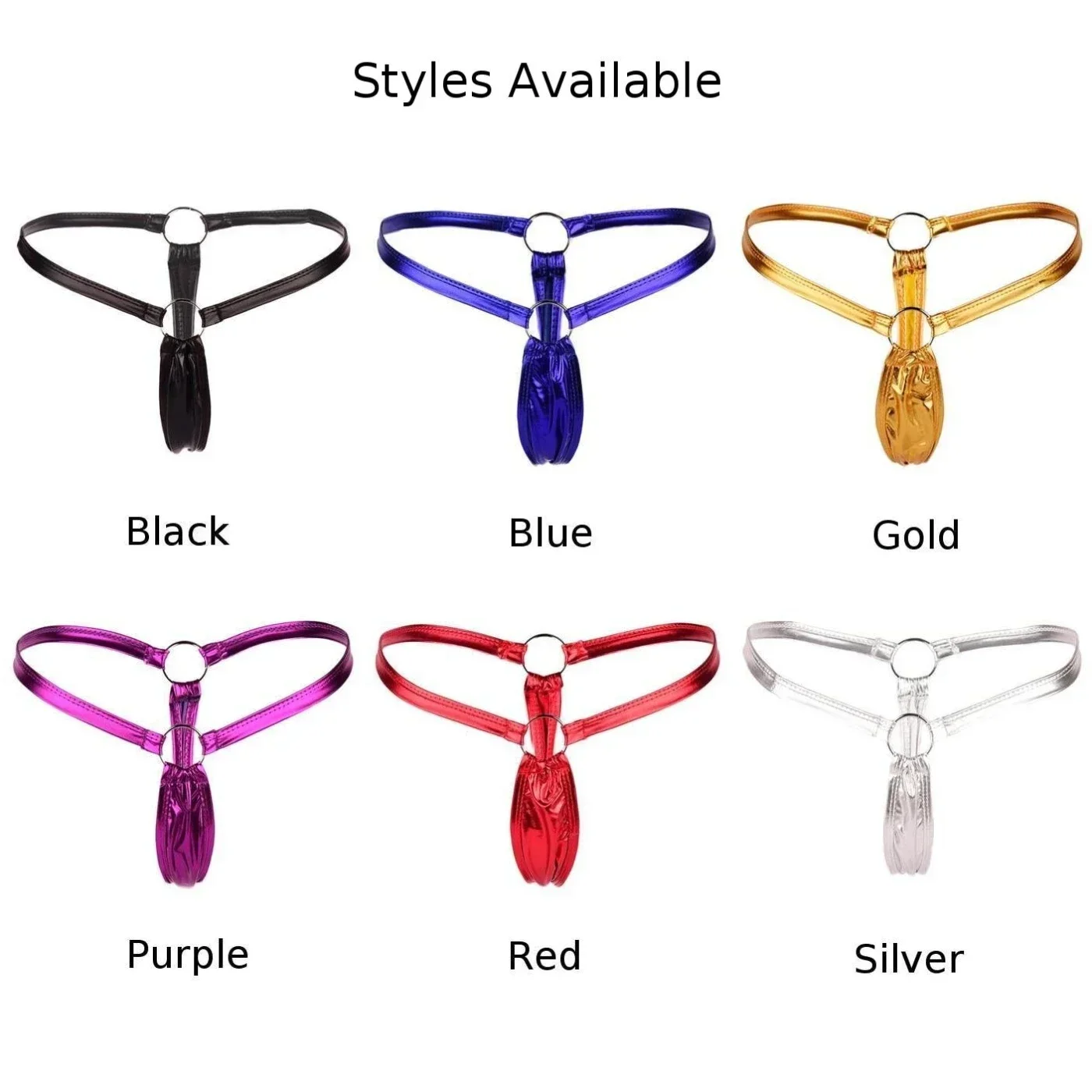 Сексуальные трусики-стринги с низкой посадкой и мокрым эффектом, нижнее белье-стринги, трусики