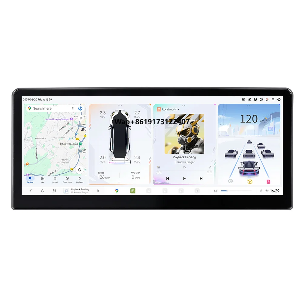 DUDU7 Car Stereo Touch Dashboard 2K QLED Screen and 8 Core High Quality CPU Inserted USB for 12.3inch ACCORD 2018-2022