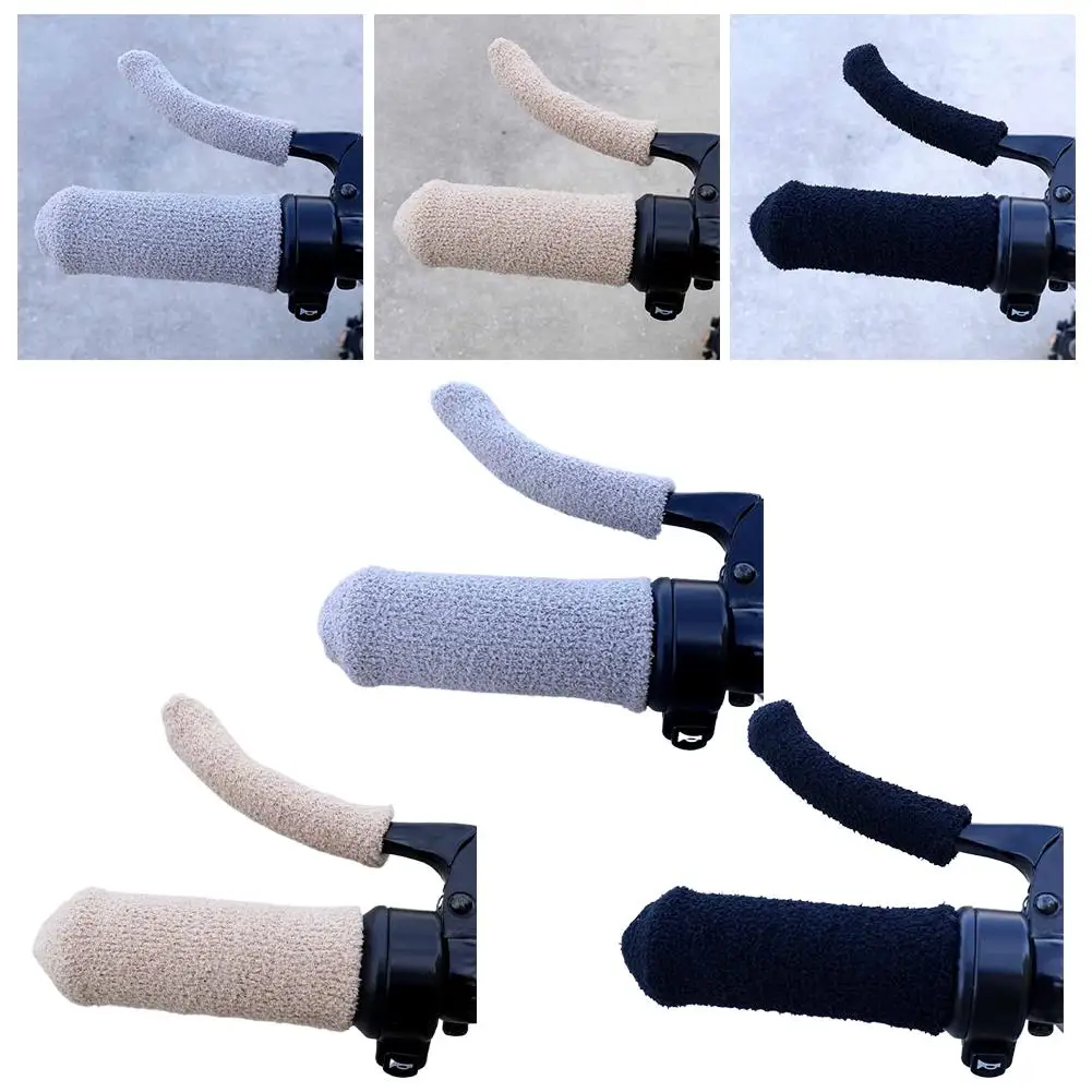 Cubierta para manillar de bicicleta y motocicleta, empuñadura de terciopelo de imitación, accesorios para manillar suave y cálido para invierno