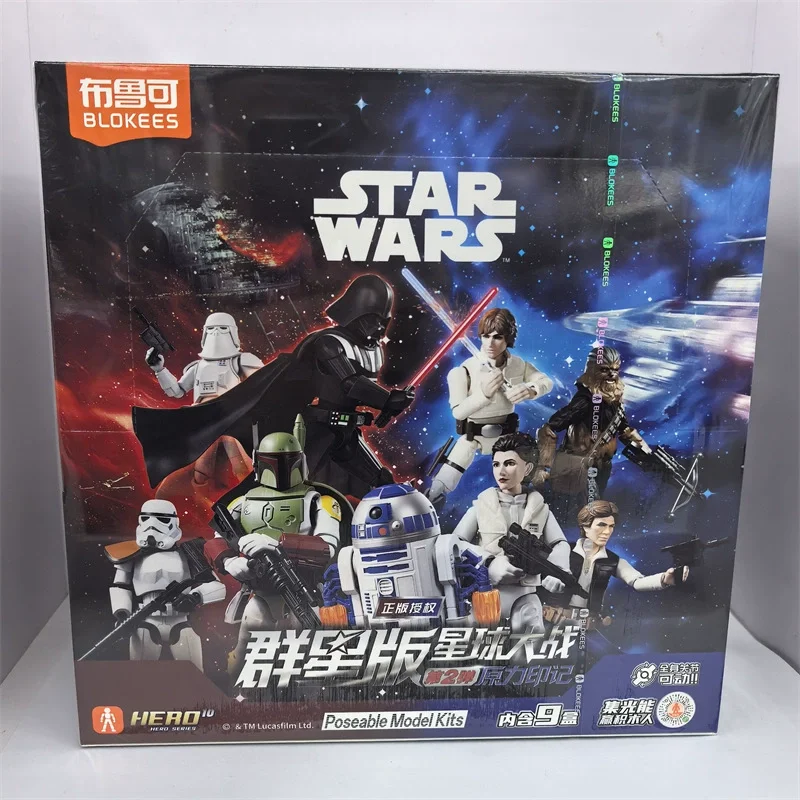 Blokees Star Wars Galaxy Version 02 HERO10 Poseable Model Kit 10-13cm Blind Box Collectible Toy Gift For Fan