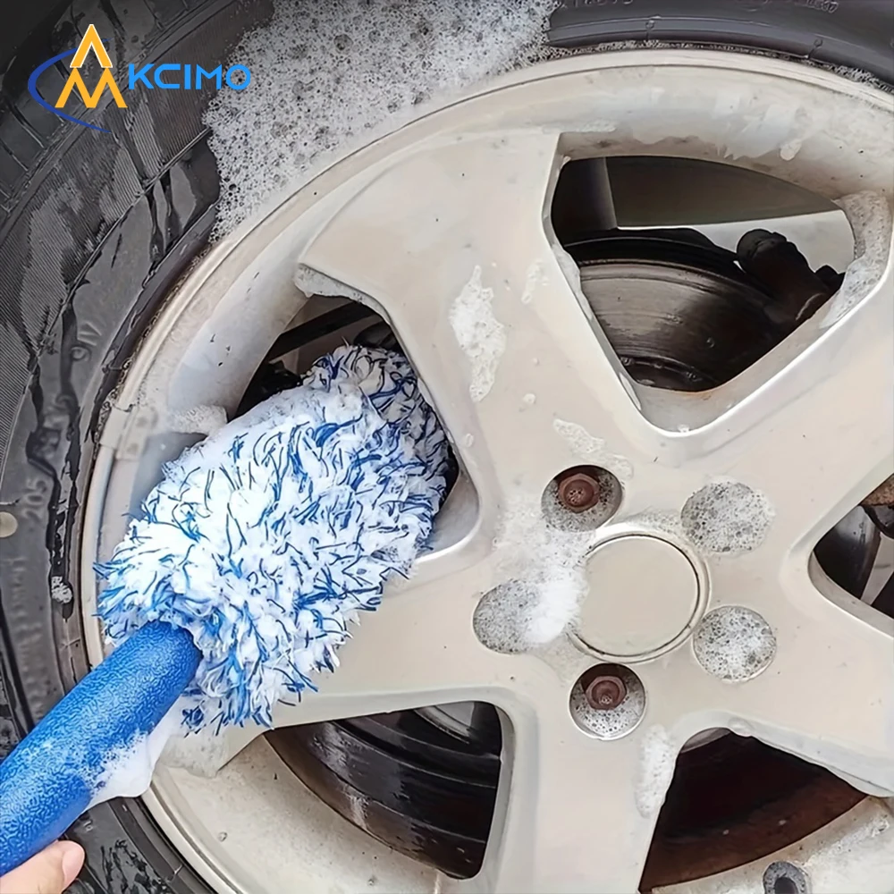 

Wheel Tire Rim Cleaning Brush Portable Plush Car Wheel Brush Cleaning Tool Car Detailing Care Dust Brush Car Cleaning Tool