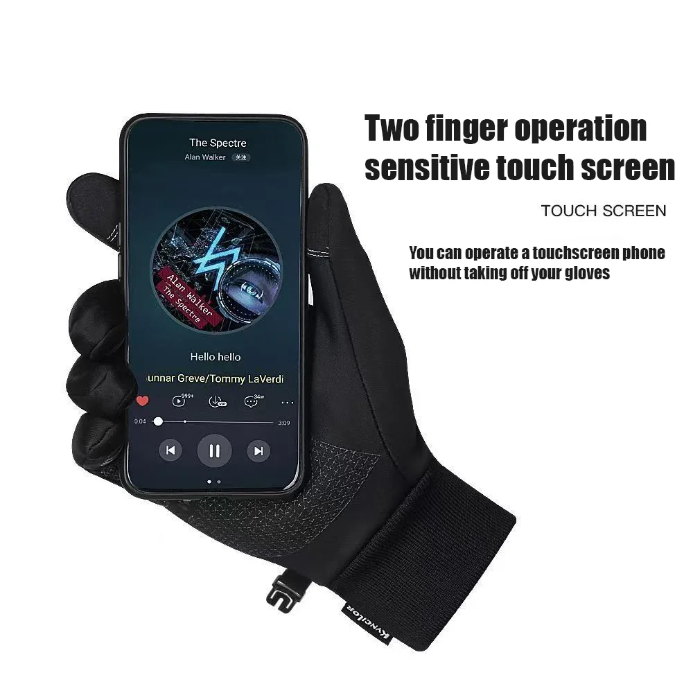 

Kyncilor Winter Motorcycle Riding Gloves for Men & Women Touchscreen Waterproof Fleece Outdoor Sports Glove for Ski Hiking Cyc