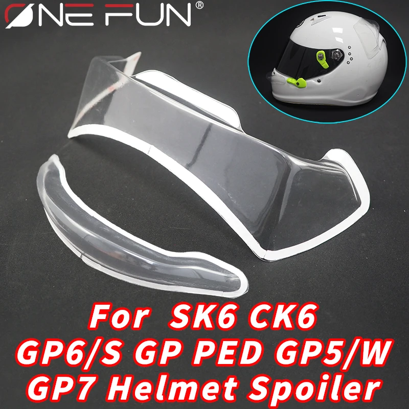 Motorcycle front lip aerodynamic spoiler kit rear wing for SK6 GP6 S GP PED Helmets Accessories for arai