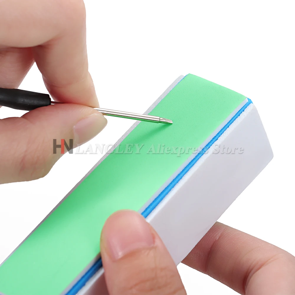 1/2/4 قطعة ساعة نظافة قضيب 4 الجانبين شبكة تلميع الملفات ساعة معصم أجزاء نظيفة البولندية أداة قضيب لأدوات اكسسوارات الساعاتي #4