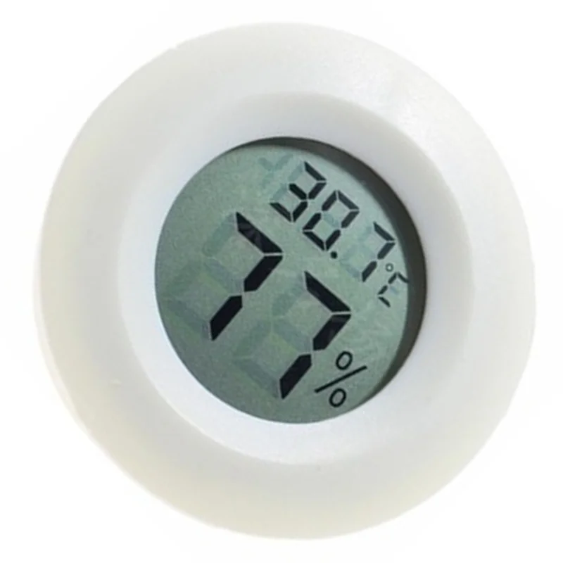 BNVN-Mini LCD ميزان الحرارة الرقمي الرطوبة الاستشعار التحقيق للفريزر 10 قطع مستديرة جهاز قياس درجة الحرارة والرطوبة