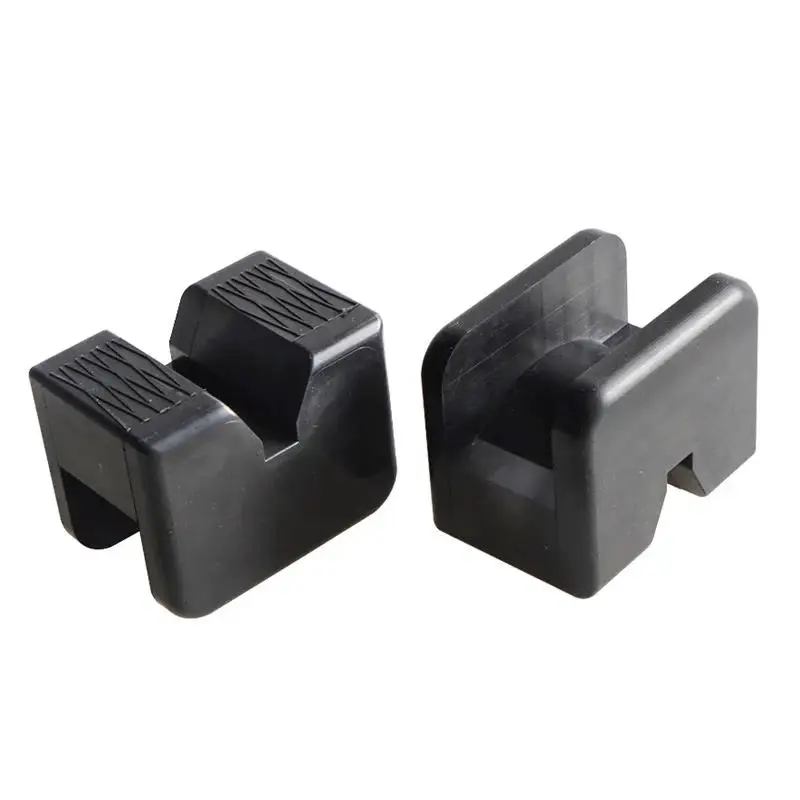 Different Types Car Lift Jack Stand Rubber Pads Black Rubber Slotted Floor Jack Pad Frame Rail Adapter Universal view 6