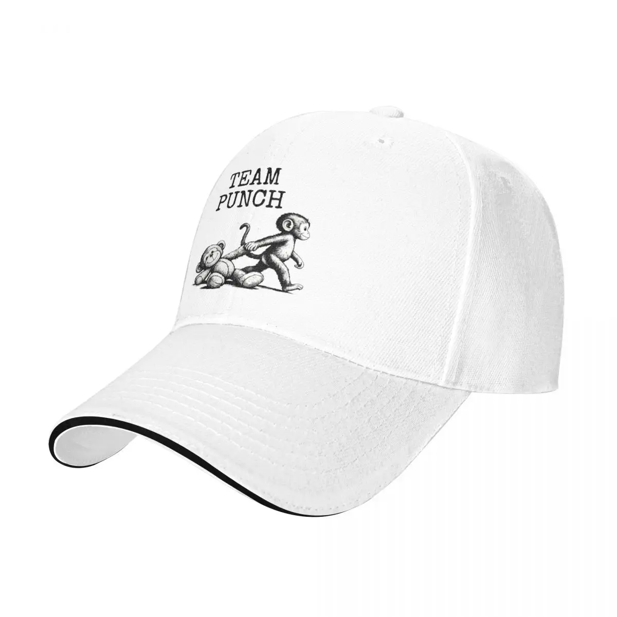 Baseball Caps Sad Monkey Punch Meme With An Orange Toy Retro Graphic Unisex Casual Spring Hats