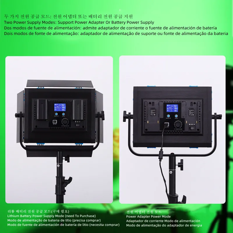 LED RGB Video Light Photography Fill Light 3200-5600K Dimmable With Warm Cold Bi-color CRI 95 for Studio Photography Video