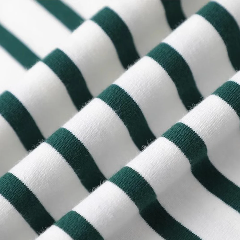 Korean version red striped pure cotton short sleeved T-shirt for women's summer new fashion casual loose V-neck half sleeved top