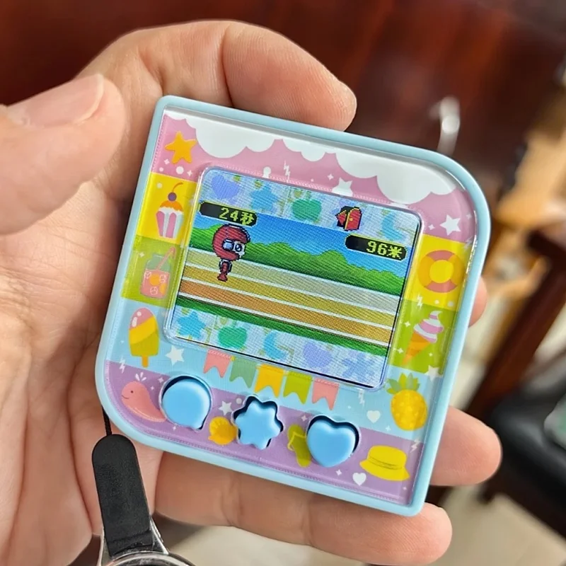 

Hot Tamagotchi Original Sugar Cube Electronic Pet Machine Game Console English Version Color Screen Pet Development Gifts Toys