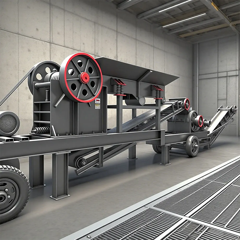 Supplier Mobile Hammer Crusher Portable Crushing Plant for Rock Ore Stone Easy Operation Durable Mining Equipment
