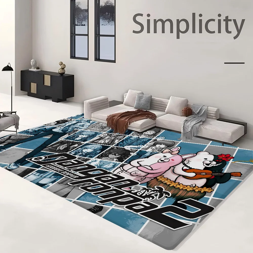 Danganronpa المطبخ حصيرة الشمال نمط غرفة نوم غرفة المعيشة ممسحة شرفة المنزل المضادة للانزلاق ترحيب البساط