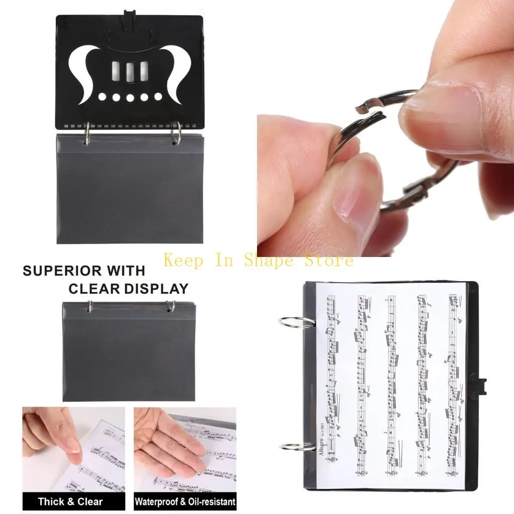 U1JC Waterproof Choir Folder Professional File Folder Portable Filing Solution