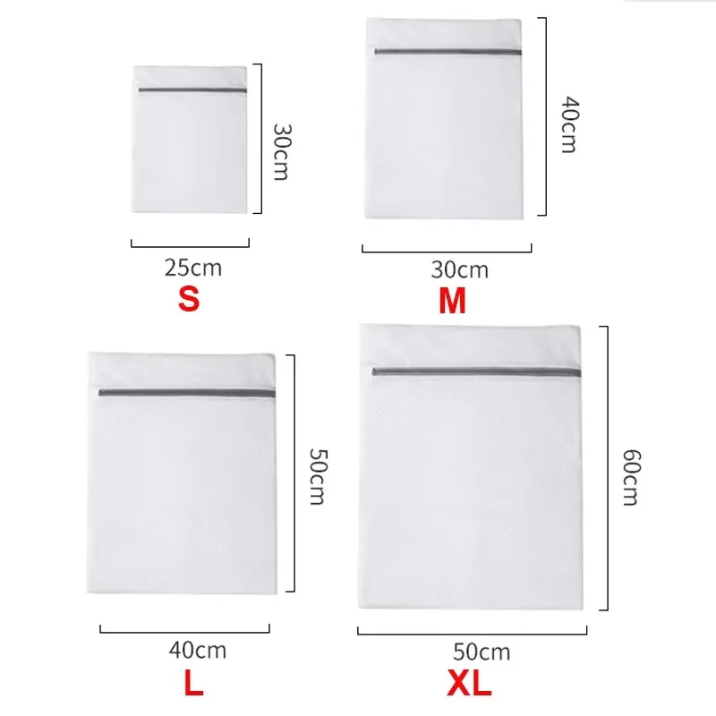 Wäschesäcke Haushalt Feinmaschige Unterwäsche Kleidung Reinigung Organizer Beutel Wiederverwendbare Waschmaschinen Mesh Polyester Wäschesack – Detail 1