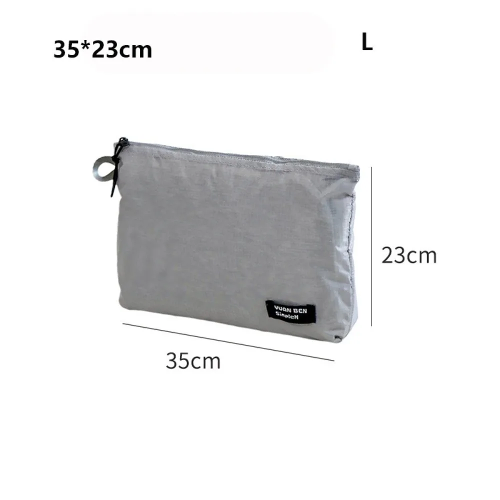 Portable Clothing Packaging Bag Silicone-coated Ultra-light Weight Luggage Storage Bag Yellow Orange Waterproof