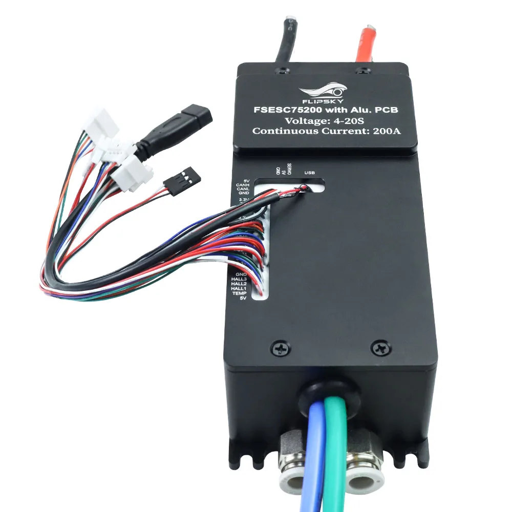 

Flipsky 84V 300A Maximum 75200 Based on VESC ESC Water Cooling With Alu PCB for Fighting Surfboard AGV Support UART