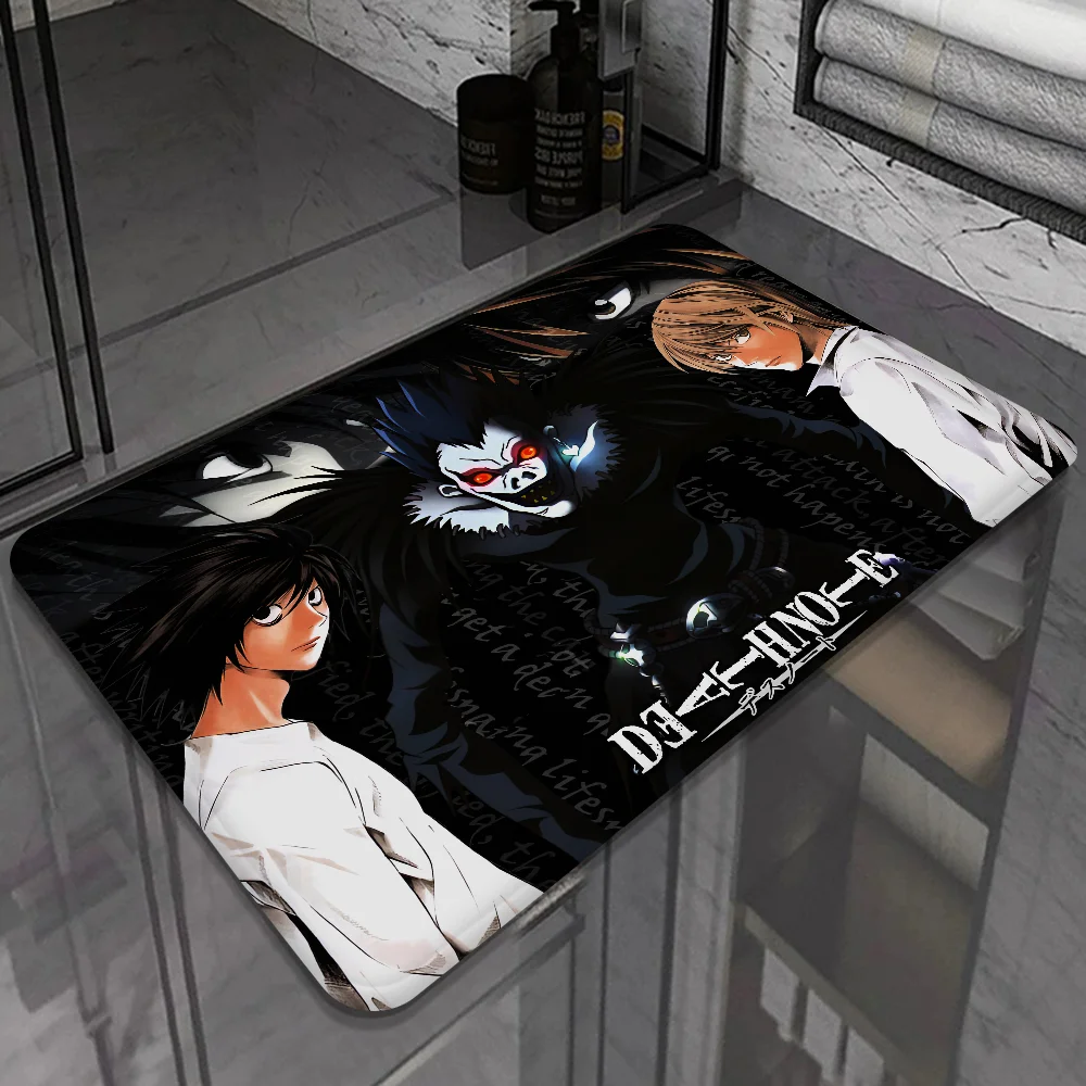 Anime Manga Death Note Bathroom Mat Kids Room Bedroom Decoration Balcony Anti-Slip Doormat Living Room Welcome Rug