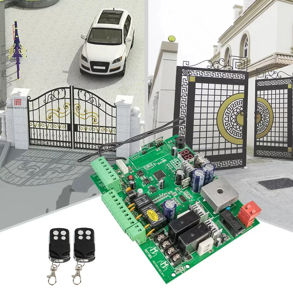 DC 24V PCB Board for Automatic Double Arms Swing Gate Opener Control Board Panel Smart Control Center System Replace Fittings