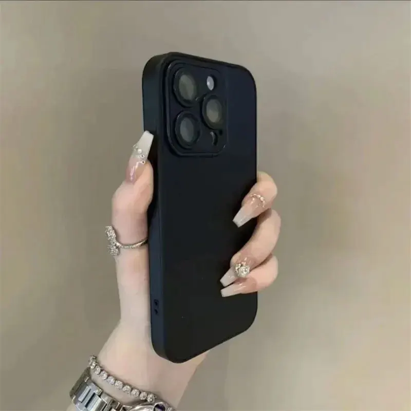 Luxuriöse Handyhülle aus mattem Cortex-Leder für iPhone 11, 12, 13, 14, 15, 16, Pro Max Plus, Linsenschutz, stoßfeste Stoßstangenhüllen – Detail 9
