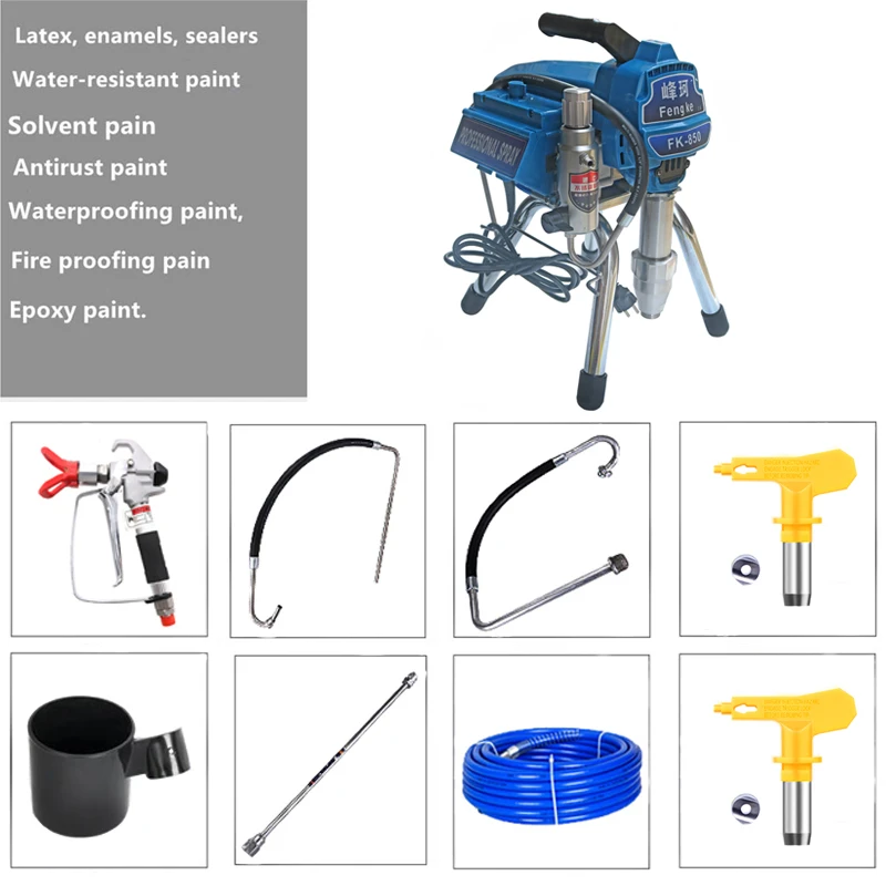 Professional Airless Spraying Machine Airless Spray Gun 3500W 4.0L Brushless Motor Airless Paint Sprayer FK-850 Painting Machine