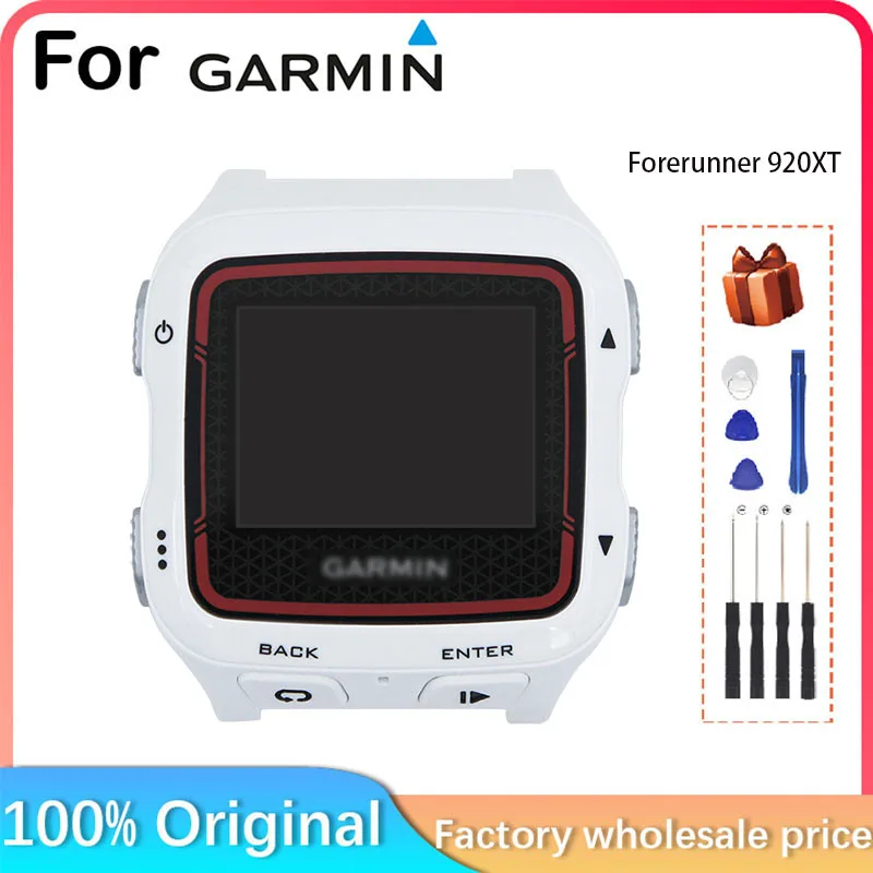 For Garmin Forerunner 920XT 920 Xt LCD Black White Color GPS Smart Watch LCD Display Screen, Frame + LCD Display, Repair Parts