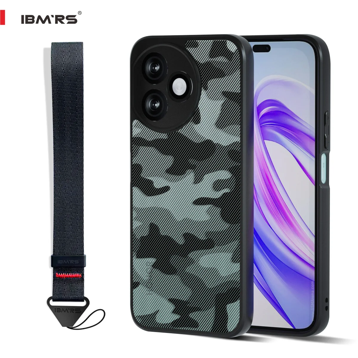 

Army Style Case for Honor X50i+/X50/X8B,Military Camo Matte Shockproof Cover with Lanyard, Anti-Scratch Hard Back Cover
