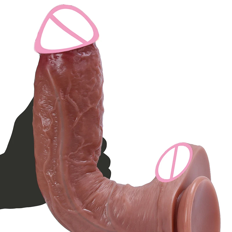 Hautähnlicher, superrealistischer XXL-Dildo mit klarer Textur, großer Penis, weiches Analsex-Spielzeug mit Saugnapf für Frauen, Masturbation, langer Schwanz
