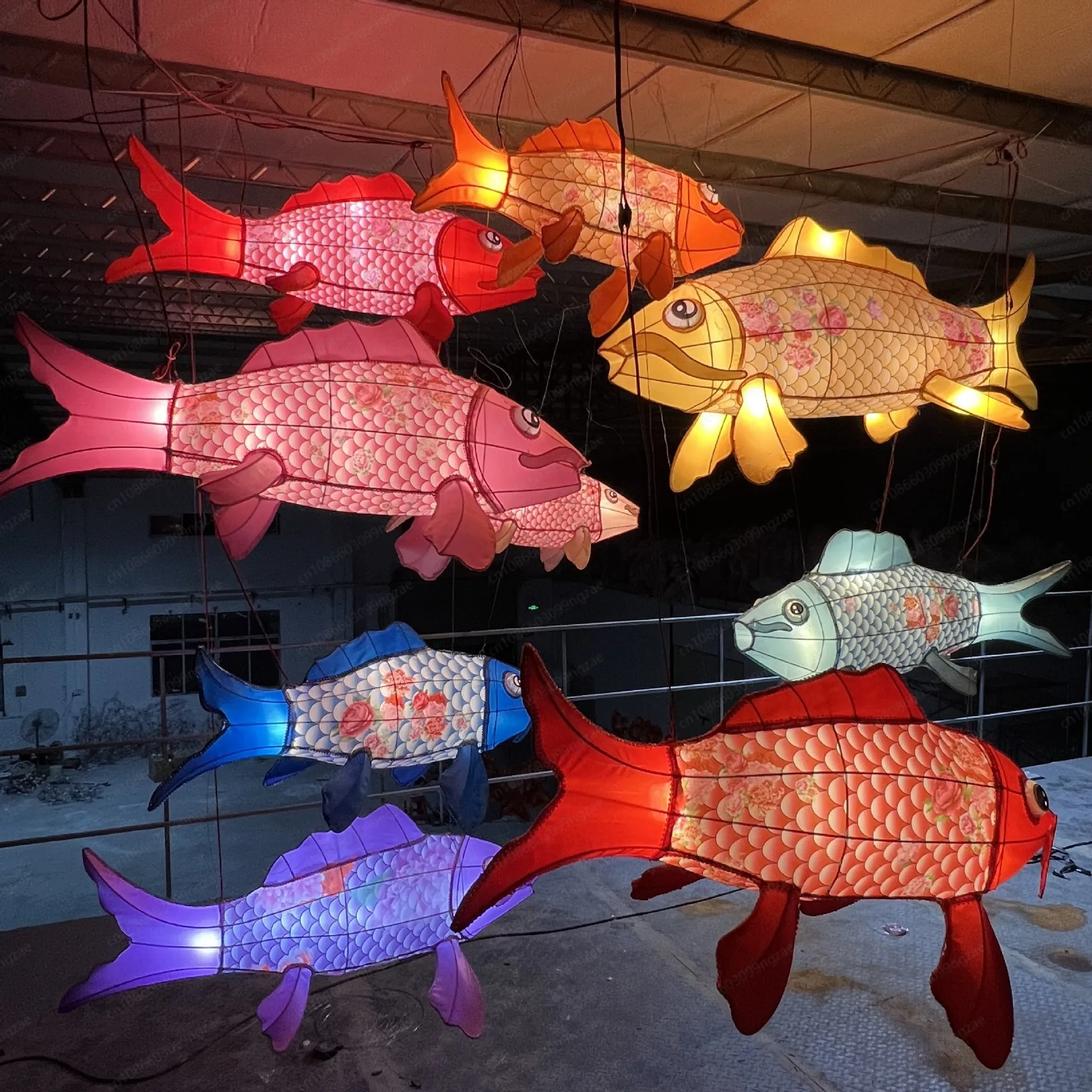 Popular Koi Fish Festive Lantern - Chinese Style Outdoor Large Lighting for Ancient Town Mall Wholesa