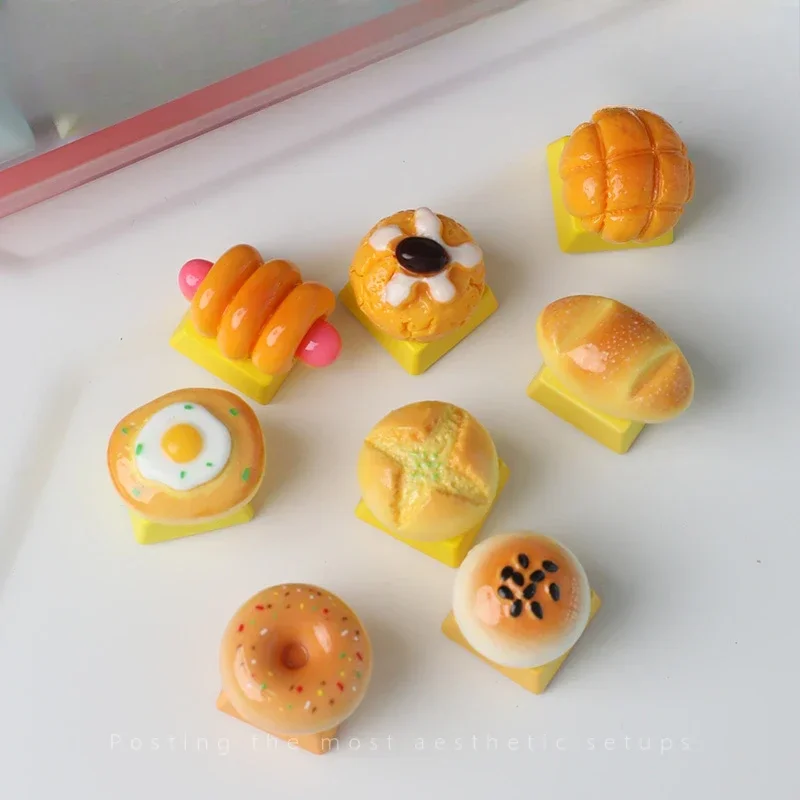 Three-dimensional keycap creative dessert 3D cross personalized resin monomer customized mechanical keycap