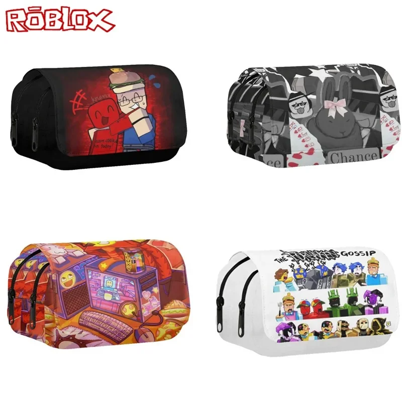 Estuche Escolar Con Diseño Roblx - Gran Capacidad (20x10x5 Cm), Lona De Alta Calidad, Ideal Para Niños