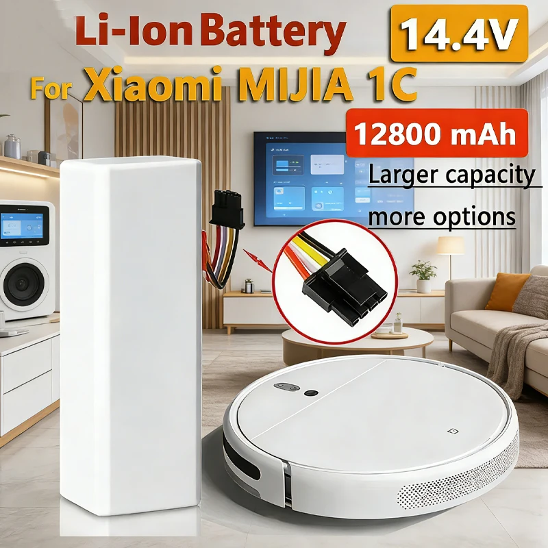 

New 14.4V 5600Mah P1904-4S2P-MM Battery For Xiaomi Mijia 1C STYTJ01ZHM Robot Vacuum Mop Cleaner Accessories Parts original